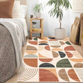 MUJOO 3x5 Rug Washable,Boho Area Rugs Small Non Slip Modern Abstract