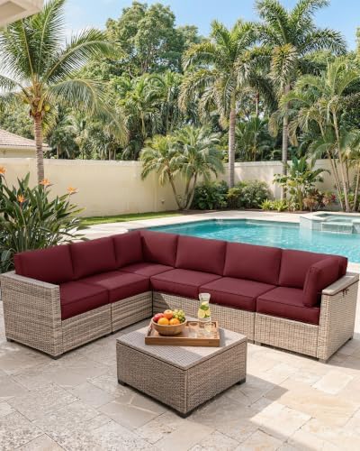 14 Pcs Outdoor Cushion Slipcovers Outdoor Patio Cushion Covers Replacement Waterproof with Zipper for Outdoor Furniture, Patio Sofa Couch 3 Sizes, Covers Only