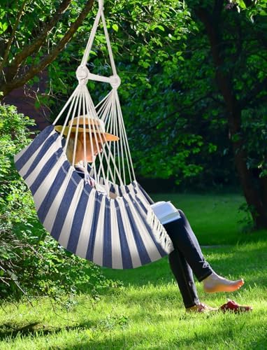 Chihee Hammock Chair Max 500 Lbs 2 Cushions Spreader Bar Strap Carabiner