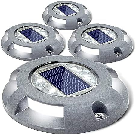 siedinlar solar deck lights outdoor led driveway dock shown in use