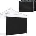 ABCCANOPY Instant Canopy SunWall 10x10 FT, 3 Pack Sidewall Only, Black