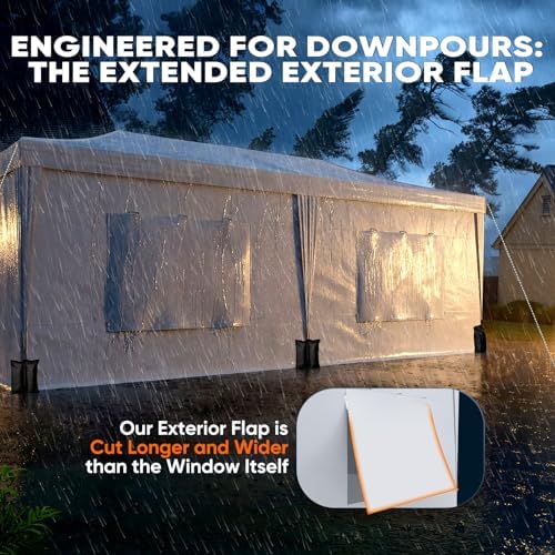 Quictent 10x20FT Pop Up Canopy Tent with Sidewalls