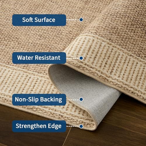 GarveeHome 9x12 Area Rug for Living Room Large Washable Bedroom Rug