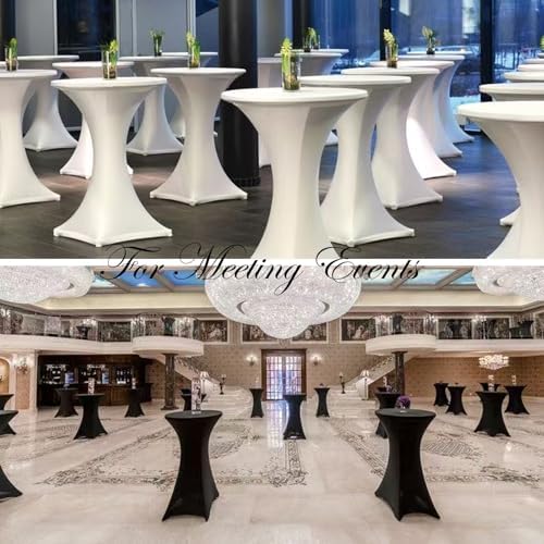 4Pack White Cocktail Table Covers 32x43 Inch Cocktail Table Tablecloth