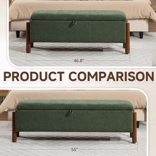 55'' Modern Storage Ottoman Benches