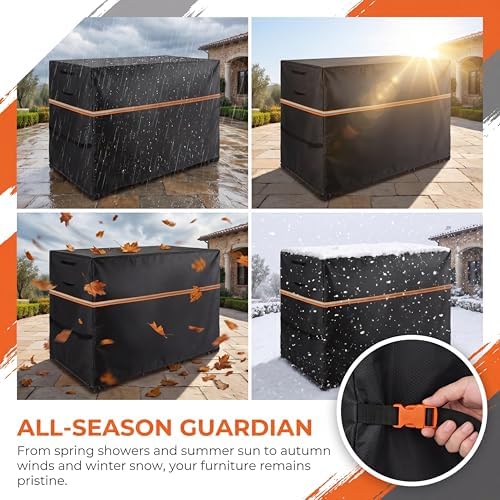 Outdoor Bar Covers,600D Heavy Duty,48"L x 30"W x 36"H,Black