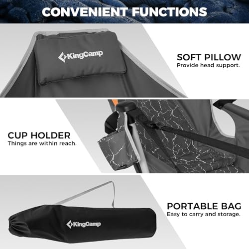 KingCamp Hammock Chair with Footrest, Heavy Duty Swinging Chairs 400lbs