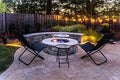 AL28 - Portable Fire Pit Heat Deflector, Lightweight Detachable Aluminum Shield Cover with 3 Extendable Legs