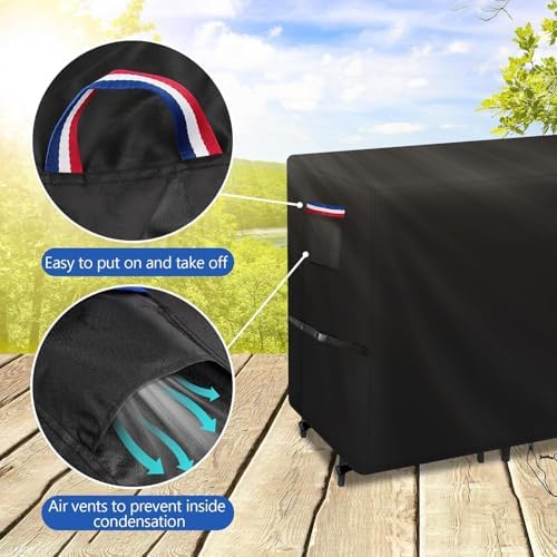 Patio Furniture Covers for High Top Table and Chairs-74x38.5x41in