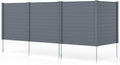 GIANTEX No-Dig Air Conditioner Fence, 4 Panels, 48''W x 48''H, Gray