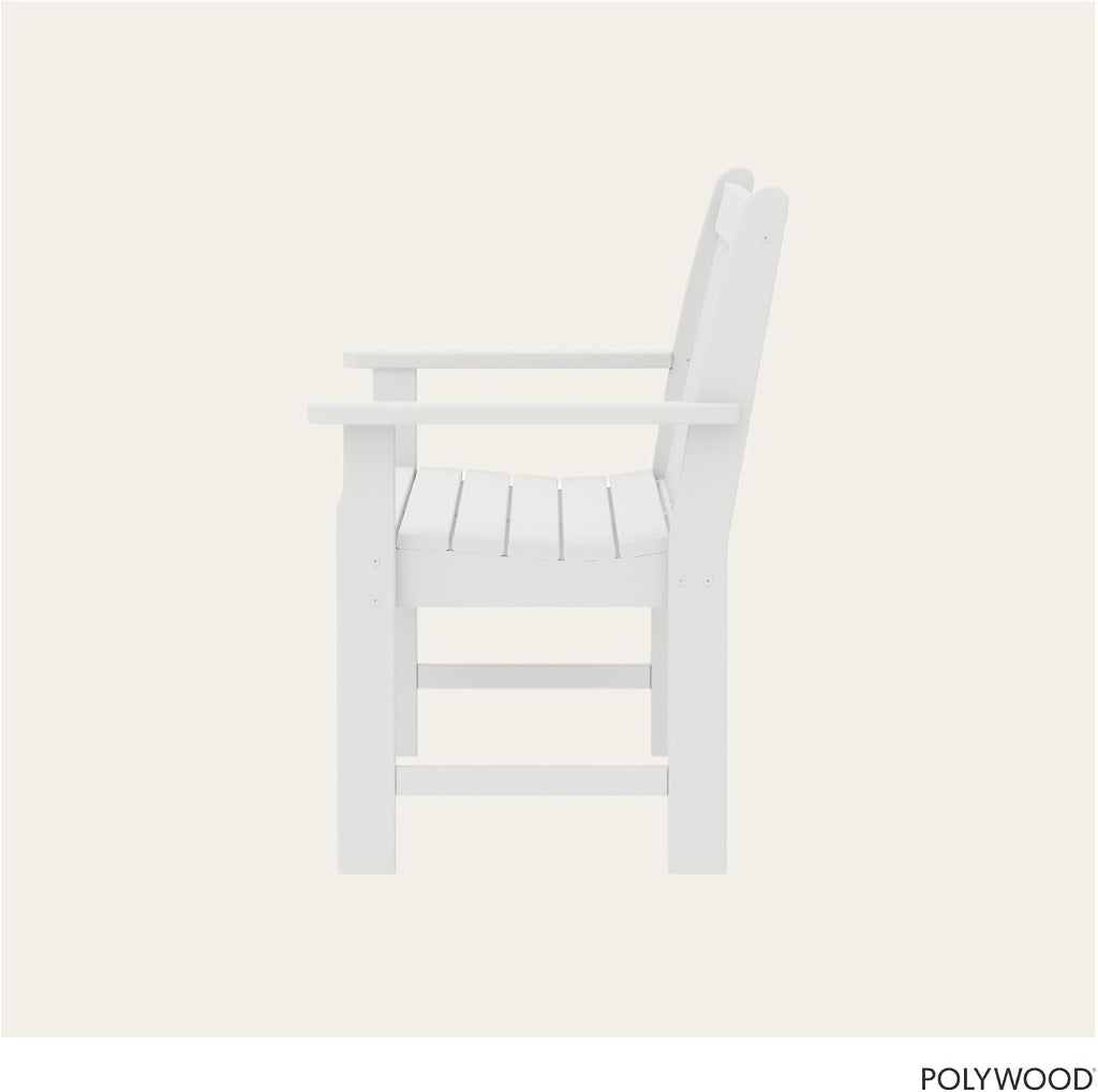 POLYWOOD GNB48WH Vineyard 48" Bench, White