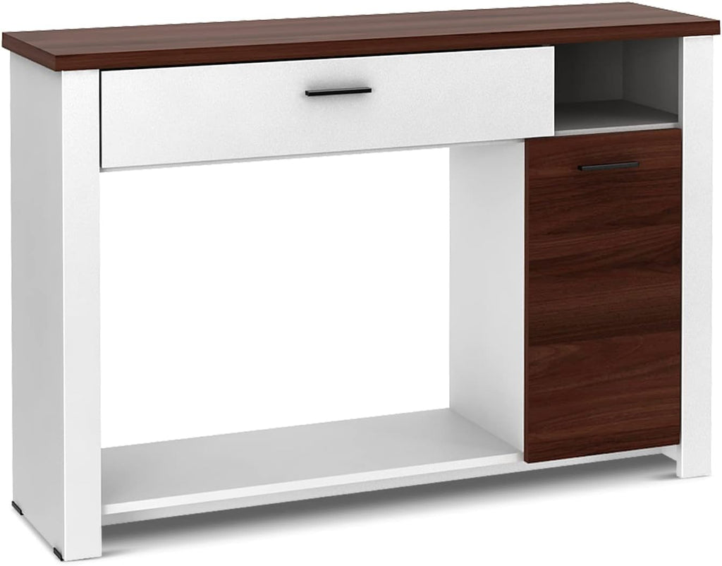 GIANTEX Modern Console Table, 48" Sofa Side Table with Drawers and Cabinet