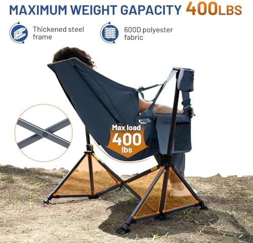 TIMBER RIDGE Hammock Camping Chair, Oversized Swinging Chair, 400lbs Load