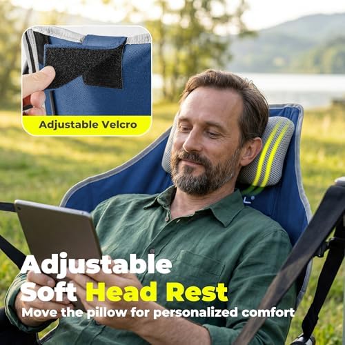 Hammock Camping Chair with Footrest, Heavy Duty Swinging Chair 500LB