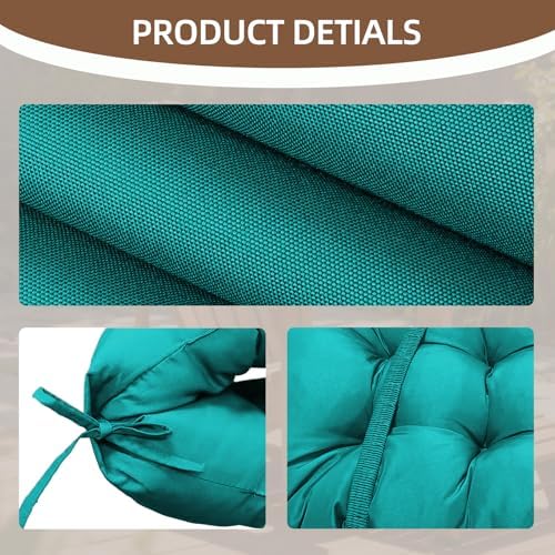 Outdoor Adirondack Chair Cushion 44x19x4 Inch, Lake Blue