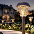 XMCOSY+ Solar Pathway Lights Outdoor, 6 Pack Warm White Landscape Lighting