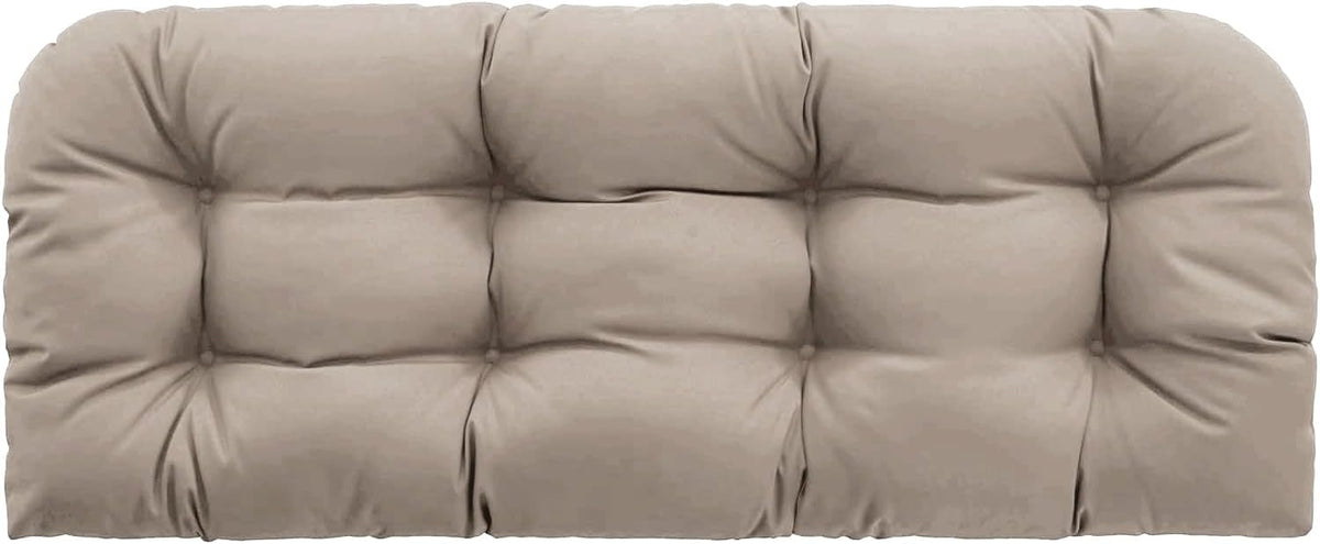 Outdoor Bench Cushion 44x22x4 Inch Loveseat Pad, Taupe