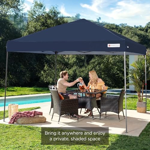 Best Choice Products 10x10 Pop Up Canopy Tent, EZ Setup, Navy Blue