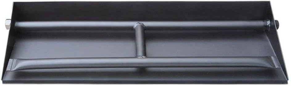 Stanbroil 14.5 Inch Gas Fireplace Dual Burner Pan Kit, Black Steel