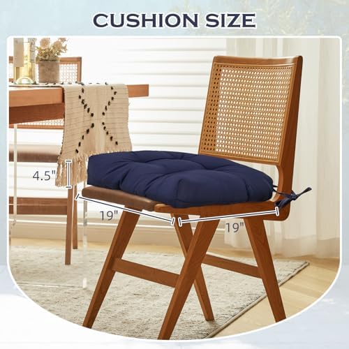 2 Pack Waterproof Outdoor Chair Cushions Thick Tufted, Hawaii