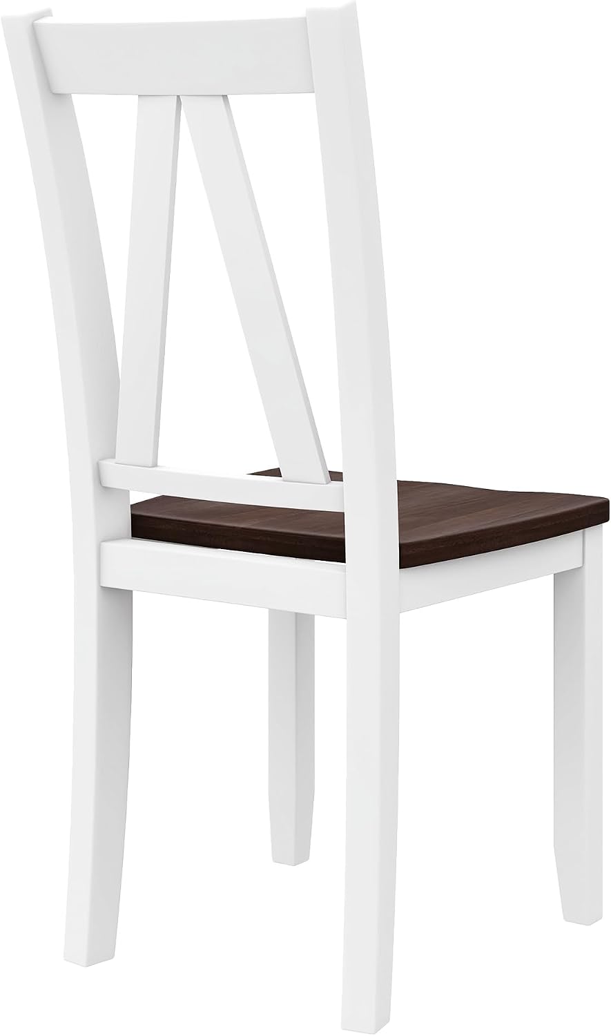 Harper & Bright Designs 6-Piece Dining Set, Farmhouse Style Wood Dining Table and 4 Dining Chairs & Long Bench, Kitchen Table Set, Walnut+White