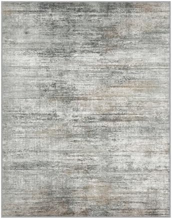 BEIMO 8x10 Area Rugs for Bedroom, Grey Brown Washable Abstract Rug