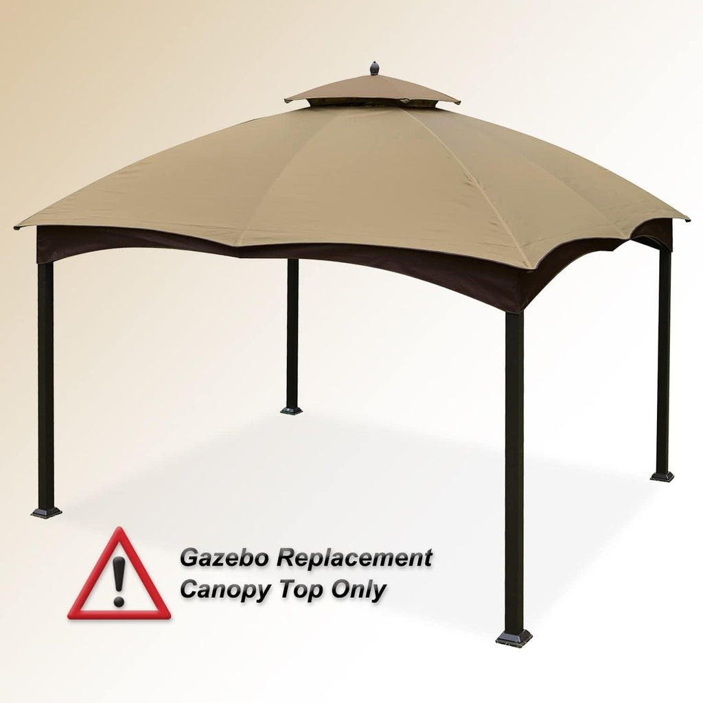 COOSHADE Gazebo Replacement Top for Lowe's Allen Roth #GF-12S004B-1, Beige