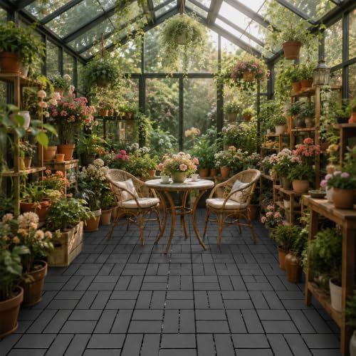 plastic interlocking deck tiles, 44 pack, 12" x, view 10