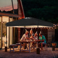 12x12 Pop Up Canopy Tent, Black