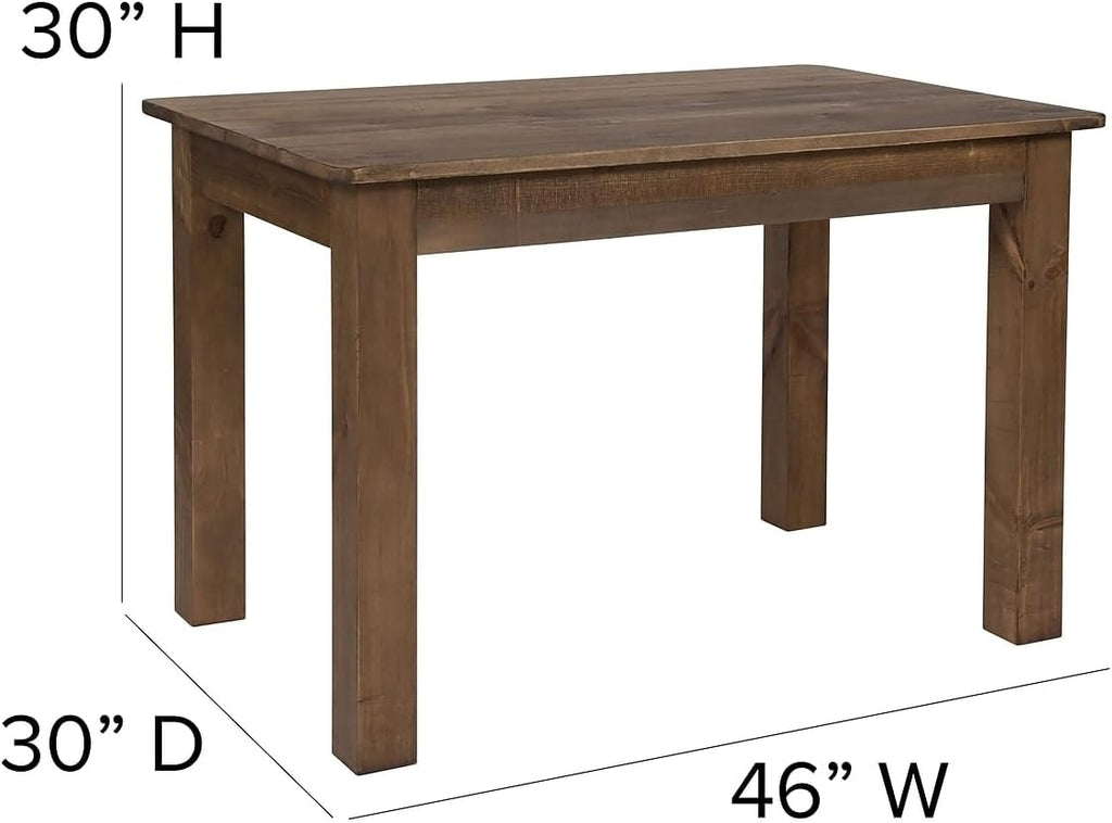 Flash Furniture Hercules 46x30 in Rectangular Dining Table