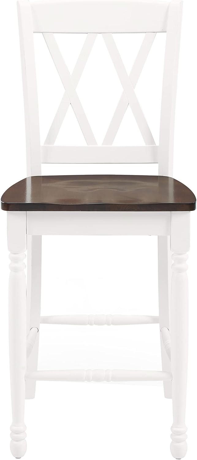 Crosley Furniture Shelby X-Back Counter Stools, Set of 2