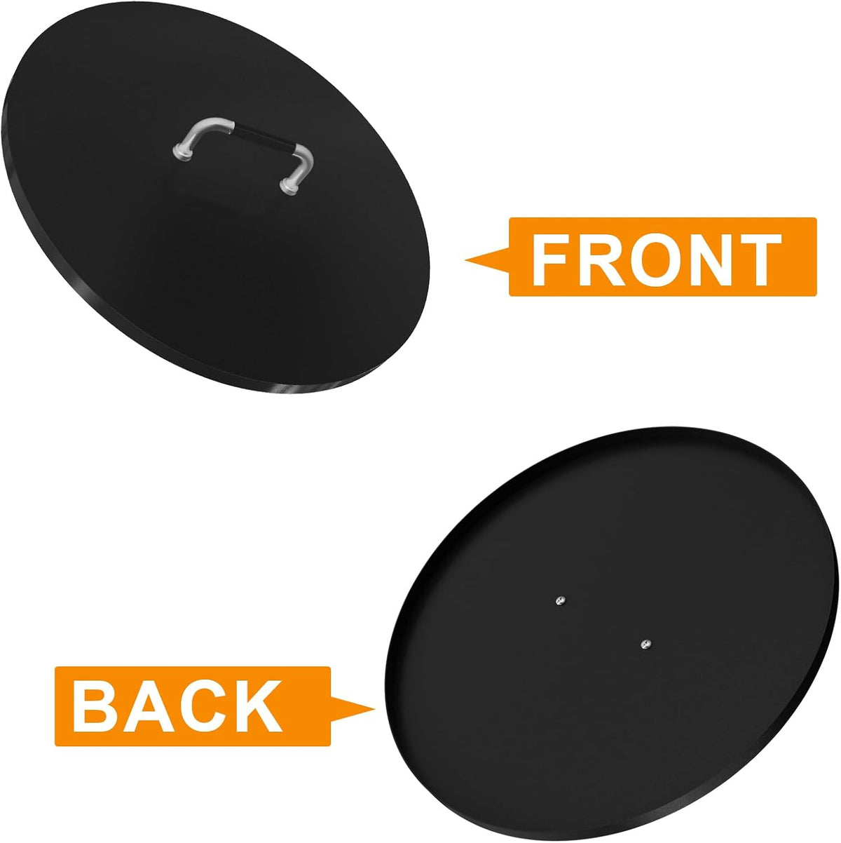 28 inch Fire Pit Round Metal Cover for Outdoor Built-in Stone Fire Pit