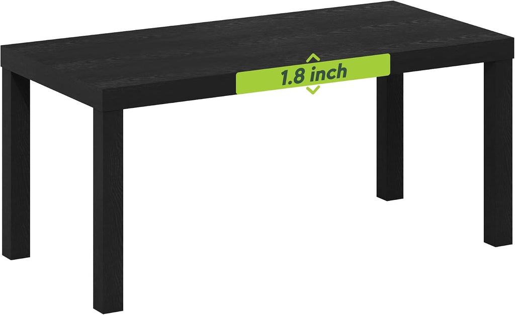 Furinno CLASSIC Coffee Table, Modern Rectangle Printer Stand, Black