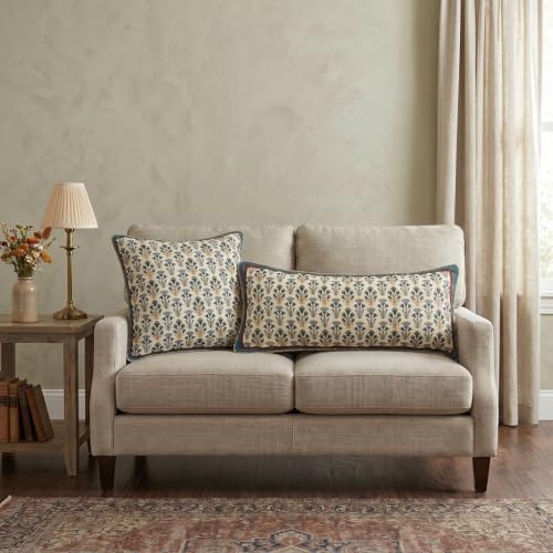 patdrea French Vintage Linen Throw Pillow Cover,12"x28",Set of 2-Wensel D