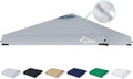 ACEPIC Upgraded 10x10 Canopy Replacement Top with Air Vent(Gray, Top Only)