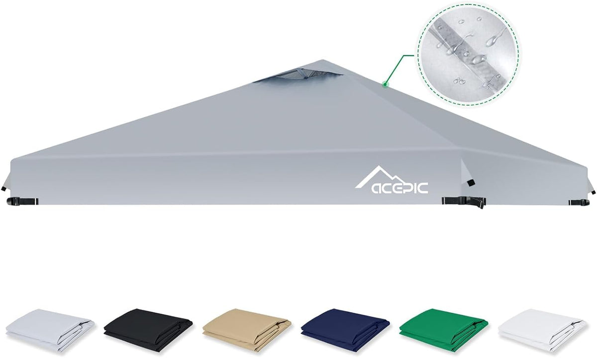 acepic upgraded 10x10 canopy replacement top with air shown in use