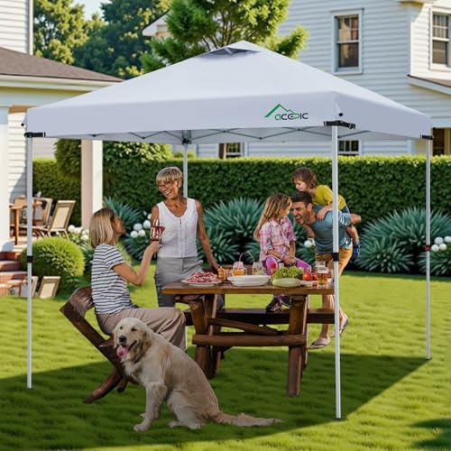 ACEPIC Upgraded 10x10 Canopy Replacement Top with Air Vent(Khaki, Top Only)