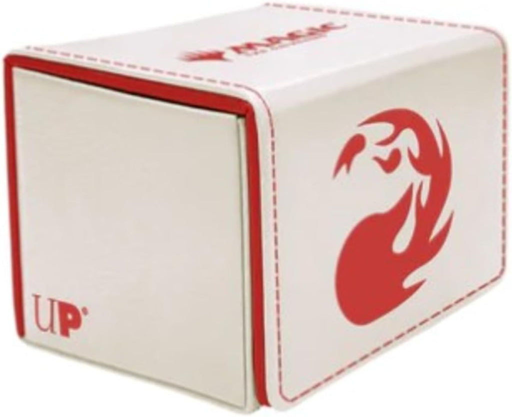 Ultra Pro - Mana 8 Alcove Edge Deck Box - Mountain for Magic: The Gathering, Store & Protect up to 100 Standard Size MTG Cards, Great for Commander Deck, Side Loading Deck Box, Premium Leatherette