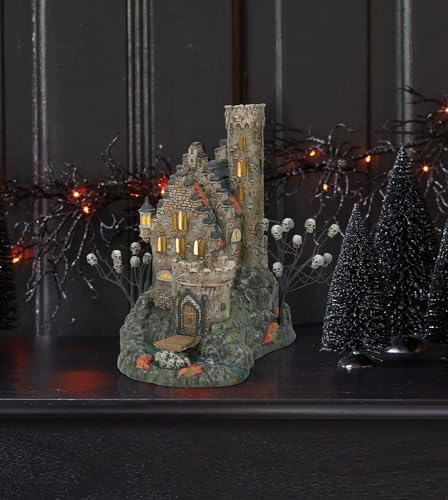 Department 56 Snow Village Halloween Castle Calvaria Lit Building, 10.28 Inch, Multicolor