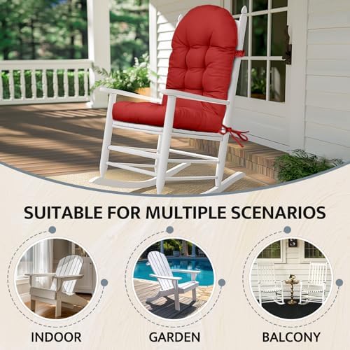 mudilun Adirondack Chair Cushion Waterproof 44x19x4in Rocking Chair Pads
