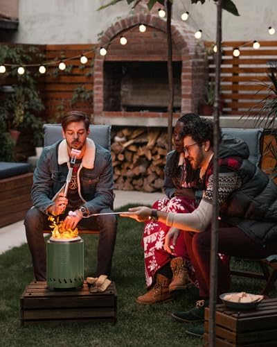 YEFU 9.6 x 7.1in Tabletop Fire Pit, Smokeless Mini Fire Pit, Quick Ignition