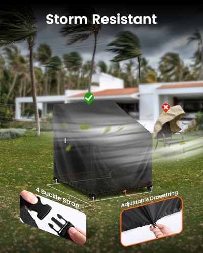 FORSPARK Patio Chair Covers Waterproof, Outdoor Chair Cover Fit 29x30x36 in