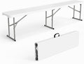 Bonnlo 6 FT Plastic Folding Bench with Handle, Sturdy Metal Frame, Perfect for Indoor/Outdoor Party, Picnic, Camping, Restaurant, Dinning Room, Cafe, Wedding and Commercial Events,1P