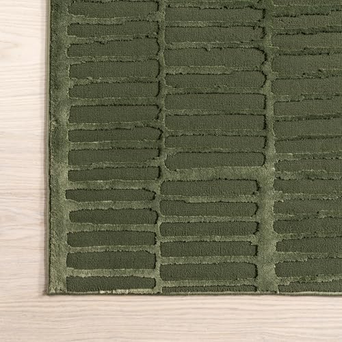nuLOOM Kailani Green Geometric Washable Area Rug, 8' x 10'