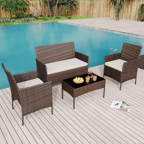 GarveeLife 4-Piece Patio Furniture Set
