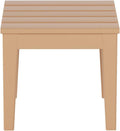 WestinTrends Ashore Outdoor Patio Modern Adirondack Side Table, Teak