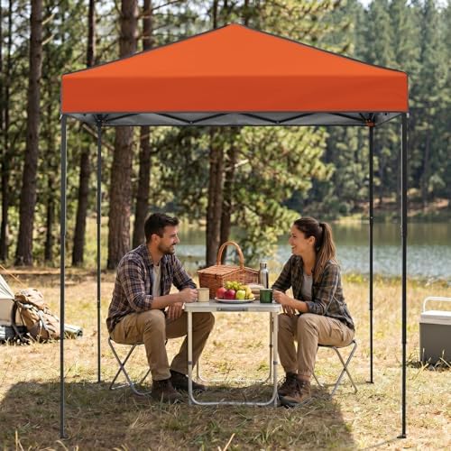EAGLE PEAK 6x4 Instant Pop Up Canopy Tent, Orange