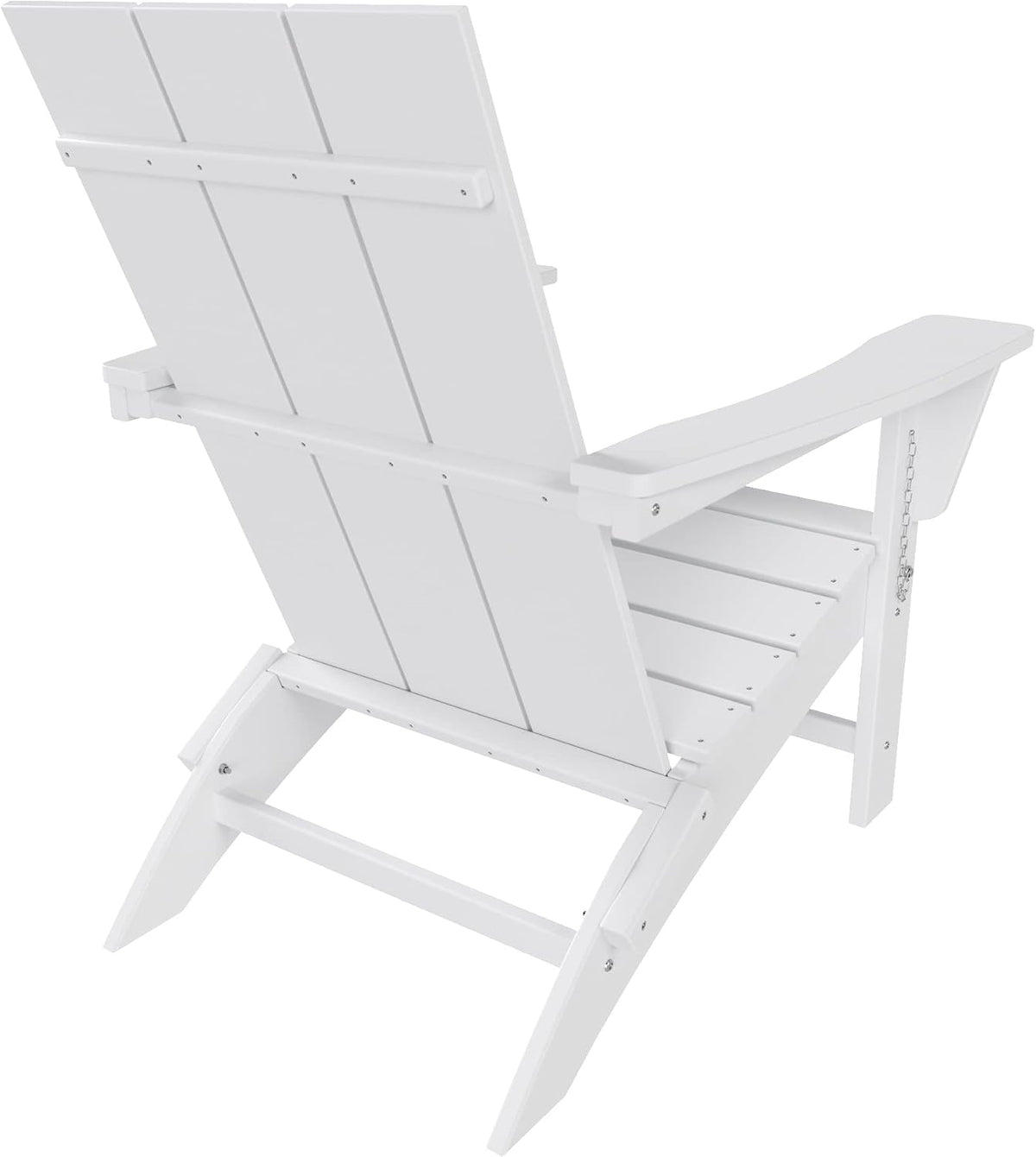 WestinTrends Ashore Modern Outdoor Folding Adirondack Chair, White