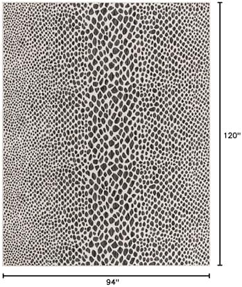 Unique Loom Outdoor Collection Area Rug - Cape Town (7' 10' x 10' Rectangle, Black/ Ivory)