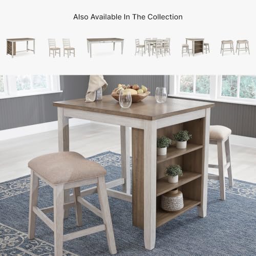 Signature Design by Ashley Skempton Counter Height Bar Stool, Set of 2